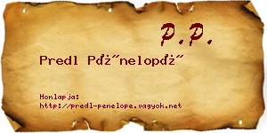 Predl Pénelopé névjegykártya
